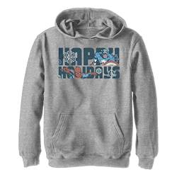 Marvel Avengers Classic - Happiest Of Holidays YTH Hoodie Heather grey 5/6 von Marvel