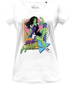 Marvel Damen Woshehuts006 T-Shirt, weiß, M von Marvel