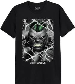 Marvel Herren Mehulkcts063 T-Shirt, Schwarz, 56 von Marvel