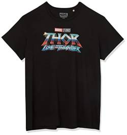 Marvel Herren Metlatmts003 T-Shirt, Schwarz, L von Marvel