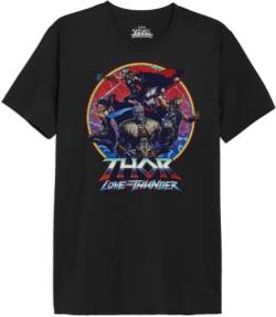 Marvel Herren Metlatmts004 T-Shirt, Schwarz, M von Marvel