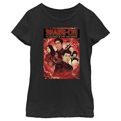 Marvel Mädchen Shang-chi T-shirt mit Comiccover, Schwarz, XS von Marvel