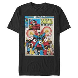 Marvel Unisex Avengers Classic Whatif Strange Kids Party Organic Short Sleeve T-shirt, Schwarz, XL von Marvel