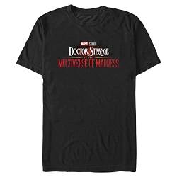 Marvel Unisex Doctor Strange in The Multiverse Of Madness Doctor Strange Rendered Logo Organic Short Sleeve T-shirt, Schwarz, XXL von Marvel