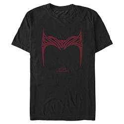 Marvel Unisex Doctor Strange in The Multiverse Of Madness Wanda Helm Organic Short Sleeve T-shirt, Schwarz, M von Marvel