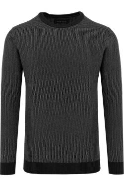 Marvelis Casual Modern Fit Pullover schwarz, Faux-uni von Marvelis