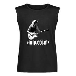 Malcolm Young! Men Tops Shirts Graphic Men's Vests Tank Tops O-Neck 100% Cotton Undershirts Unisex Sleeveless Shirt XXL von Masculino