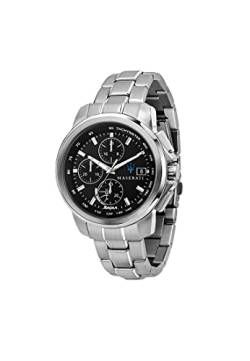 Maserati Herren Uhr, SUCCESSO SOLAR Kollektion, Quarzwerk, Nur Zeitanzeige, aus Edelstahl - R8873645003 von Maserati