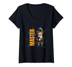 Damen Master Abschluss Design für Männer und Jungs T-Shirt mit V-Ausschnitt von Master Abschluss Designs für Studenten