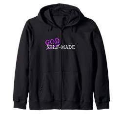 Lila God-Made Purple Color Graphic Kapuzenjacke von Match Purple Color Graphic Tee