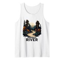 Maumee River T-Shirt im minimalistischen Retro-Stil von River Maumee Tank Top von Maumee Designs By ShirtZilla