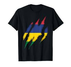 Mauritius, Flagge von Mauritius, Mauritius-Flagge. T-Shirt von Mauritius,Mauritius Flag,Flag of Mauritius.