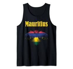 Mauritius, Flagge von Mauritius, Mauritius-Flagge. Tank Top von Mauritius,Mauritius Flag,Flag of Mauritius.