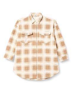 Long Sleeve Shirt; Cobblestone Check, braun/weiss kariert, XL von Mavi