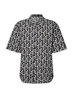 Mavi Herren Printed Shirt Hemd, schwarz, M von Mavi