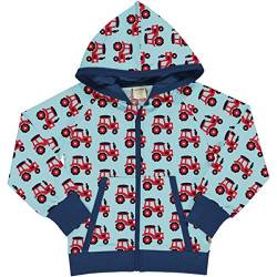 Maxomorra Jungen Kapuzenjacke mit Traktoren Cardigan Hood Tractor (134/140) von Maxomorra