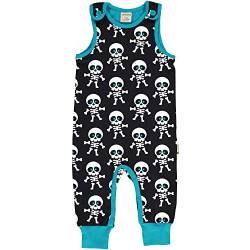 Maxomorra Strampler Overall mit Skeletten Halloween Collection Playsuit Skeleton (86-92) von Maxomorra