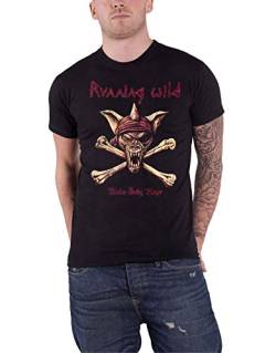 Running Wild Under Jolly Roger (Crossbones) T-Shirt schwarz XL von Mayhem