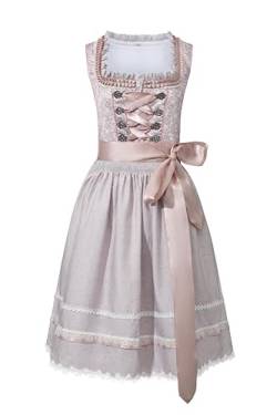 Mayround Elegantes Dirndl Damen Trachtenkleid,2tlg.Dirndlkleid Trachtenmode inkl.Trachtenrock Dirndlschürze für Oktoberfest Karneval& Feierlichkeiten von Mayround