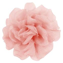 Mecool Haarspange Rose Brosche Kopfschmuck Blume Haarspange Haarspange Rose Haar Barrette Zubehör für Frauen Mädchen Party Hochzeit-Orange(11cm) von Mecool