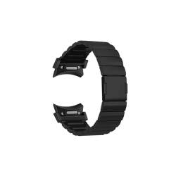 Lückenloses Titanarmband, passend for Samsung Galaxy Watch 6 Classic 43mm 47mm/ 4 Classic 42mm 46mm/ 6 5 4 40mm 44mm / 5 Pro 45mm Uhrenarmband(Black,For Galaxy Watch 4 44mm) von Mefloar