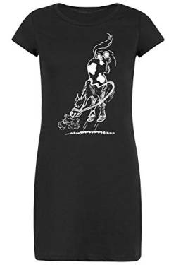 Schlafanzug Pferde Motiv Mädchen Pyjama Mädels Nachtwäsche Nachthemd Damen Funny Horse Geschenkidee für Frauen von Mega-Shirt