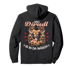 Damen Trachtenshirt Goldener Hirsch Blumen Rehkitz Trachten Pullover Hoodie von Mei Dirndl is in da Wäsch Reh Trachtenbluse Damen