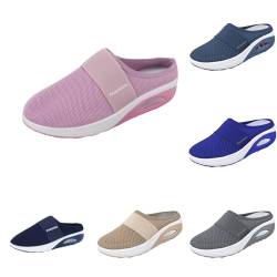 Orthopädische Schuhe Damen Air Cushion Slip On Walking Orthopedic Diabetic Walking Shoes Freizeit Mesh Atmungsaktiv Sandals Hausschuhe mit Fussbett Frauen Sneaker Turnschuhe Sportschuhe von MeiLyviba