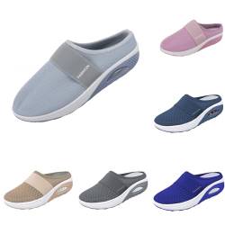 Orthopädische Schuhe Damen Air Cushion Slip On Walking Orthopedic Diabetic Walking Shoes Freizeit Mesh Atmungsaktiv Sandals Hausschuhe mit Fussbett Frauen Sneaker Turnschuhe Sportschuhe von MeiLyviba