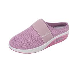 Orthopädische Schuhe Damen Air Cushion Slip On Walking Orthopedic Diabetic Walking Shoes Freizeit Mesh Atmungsaktiv Sandals Hausschuhe mit Fussbett Frauen Sneaker Turnschuhe Sportschuhe von MeiLyviba