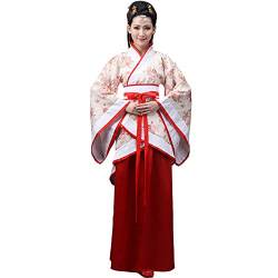 Meijunter Damen Chinesischer Stil Hanfu Tang Anzug Retro Traditionell Lange Ärmel Performance Tanzkleid Kostüm (Blume,38) von Meijunter