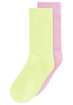 Gerippte Baumwoll-Socken GOTS, 2er Pack von Mela