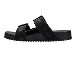 Melissa Cozy Slide für Damen, bequem, Jelly, verstellbare Doppelschnalle, Schwarz, 38 EU von Melissa