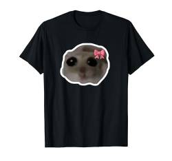 Sad Hamster Meme trauriger Hamster T-Shirt von Meme Based Shirts