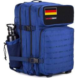 Memories Crossfit 45L Rucksack, Herren, Damen, wasserdicht, militärischer taktischer Rucksack, Fitnessstudio, Wandern. (Blau) von Memories