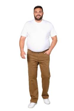 Men Plus Herren große Größen Übergrößen Menswear L-8XL Men+ Hose, Bauchfit, 5-Pocket, bis 41 Camel 38 200756310-38 von Men Plus