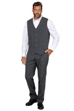 Men Plus Herren große Größen Übergrößen Menswear L-8XL Men+ Weste, Baukasten, Regular Fit, Futterrücken, bis 35 grau 32 200150170-32 von Men Plus