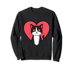 Niedliche Katzenkunst, lustige Katze für Männer und Frauen, Kinderliebhaber, Katze, Tier Sweatshirt von Men Women Kid lovers cat animal