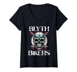 Damen Blyth Bikers T-Shirt mit V-Ausschnitt von MerchByCraig