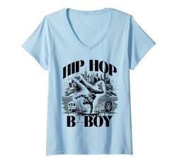 Damen Hip Hop B-Boy (Breakdance in der Bronx) T-Shirt mit V-Ausschnitt von MerchByCraig