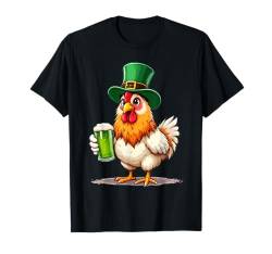 Huhn St. Patricks Day Bier Outfit Hühner T-Shirt von Merchfun Animals St. Patricks Day