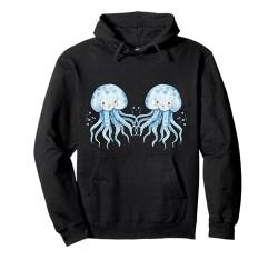 Meerjungfrau Quallen BH Grafik Muschel Kostüm Damen Pullover Hoodie von Mermaid Vibes Mermaid Squad Bday Sea Animal Girl