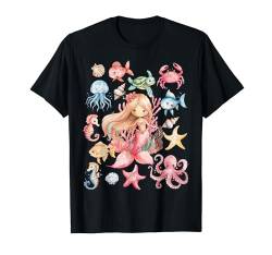 Mermaid Vibe Mermaid Squad Party Geburtstag Mädchen Kleinkind Frauen T-Shirt von Mermaid Vibes Mermaid Squad Bday Sea Animal Girl