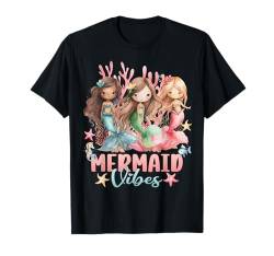 Mermaid Vibe Mermaid Squad Party Geburtstag Mädchen Kleinkind Frauen T-Shirt von Mermaid Vibes Mermaid Squad Bday Sea Animal Girl