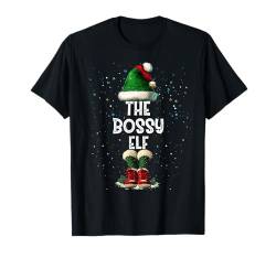 The Bossy Elf Costume Matching Family Christmas Elf Squad T-Shirt von Merry Christmas Elf Family Men Women Kids Pajama