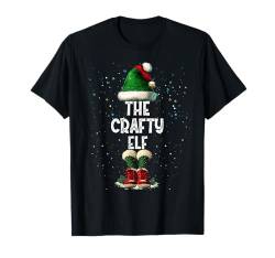 The Crafty Elf Costume Matching Family Christmas Elf Squad T-Shirt von Merry Christmas Elf Family Men Women Kids Pajama