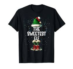 The Sweetest Elf Costume Matching Family Christmas Elf Squad T-Shirt von Merry Christmas Elf Family Men Women Kids Pajama