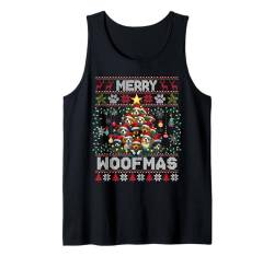 Beagle Christmas Sweater Tree Dog Lover Xmas Ugly Sweater Tank Top von Merry Christmas Lights Matching Family Xmas Pajama