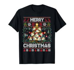 Hamster Christmas Tree Hamster Lover Xmas Ugly Sweater T-Shirt von Merry Christmas Lights Matching Family Xmas Pajama