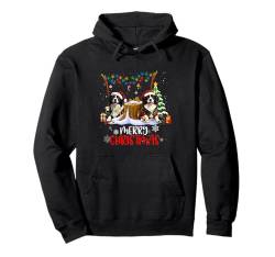 Border Collie Christmas Tree Decorations Dog Lover Xmas Pullover Hoodie von Merry Christmas Lights Men Women Kids Xmas Pajama